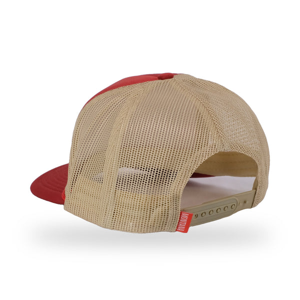 92 Tour Trucker Cap - Ruby/Tan - back