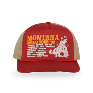 92 Tour Trucker Cap - Ruby/Tan - front