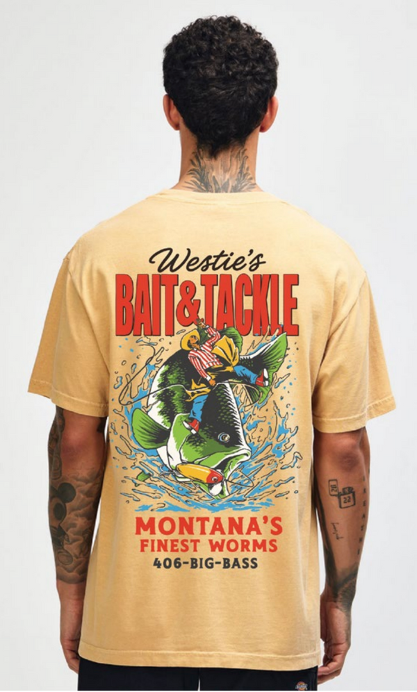 Westie's Tee - Men's Faded Mustard