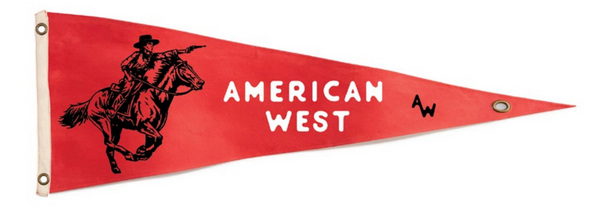 American West Pennant - Red
