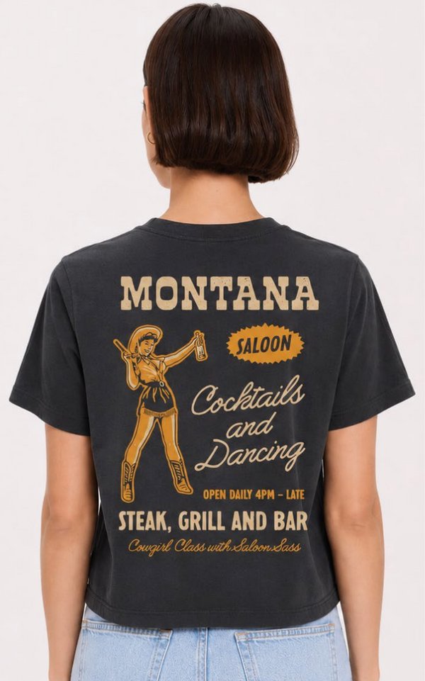 Saloon Tee - Women's Vintage Black