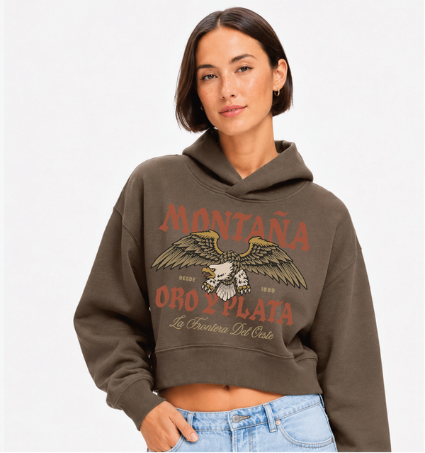 Miner Crop Hoodie - Women's Coffee