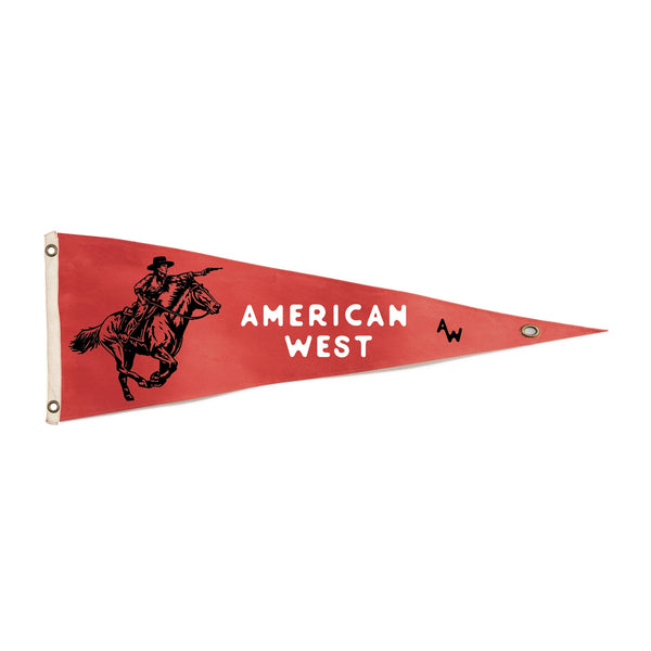 American West Pennant - Red
