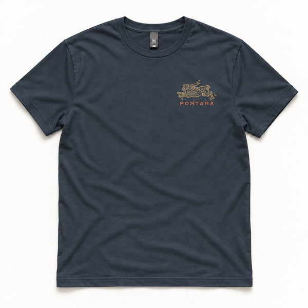 Howler Tee - Men's Petrol Blue, front