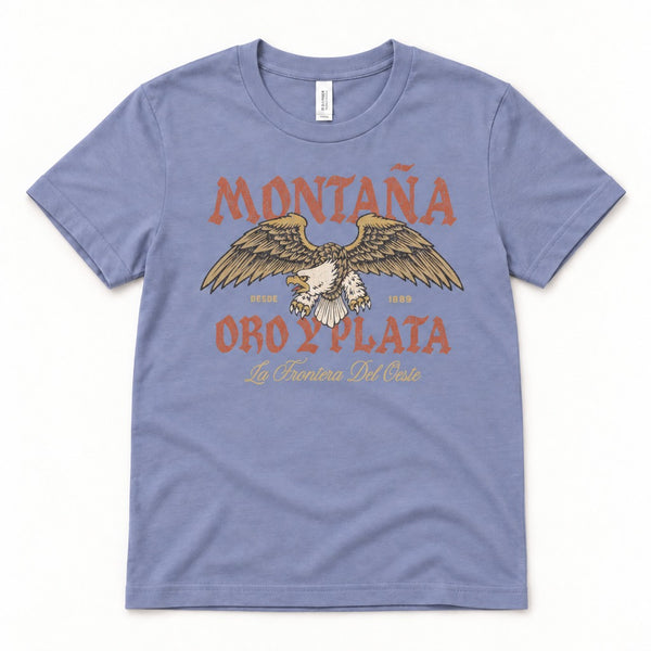 Miner Tee - Kids Lavender Blue - front flat lay