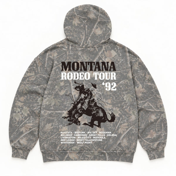 92 Tour Hoodie - Men's Camo - back flat lay