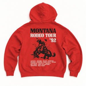 92 Tour Hoodie - Cherry - back flat lay