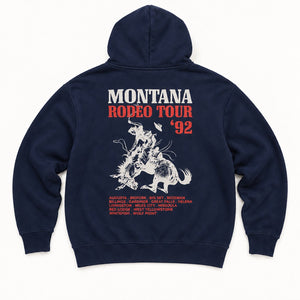 92 Tour Hoodie - Men's Navy - back flat lay
