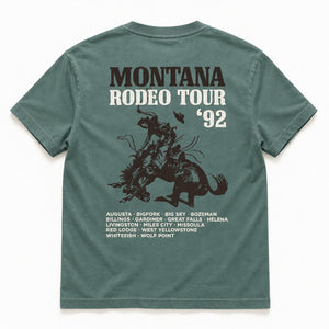 92 Tour Tee - Men's Pigment Alpine Green - back flat lay