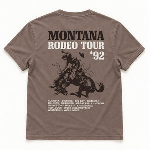 92 Tour Tee - Men's Pigment Clay - back flat lay