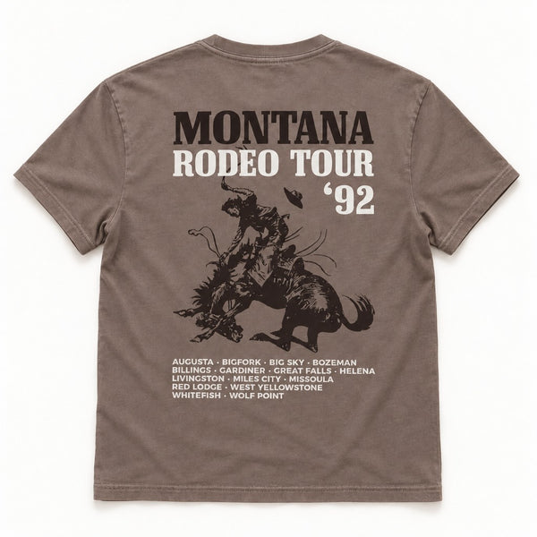 92 Tour Tee - Men's Pigment Clay - back flat lay