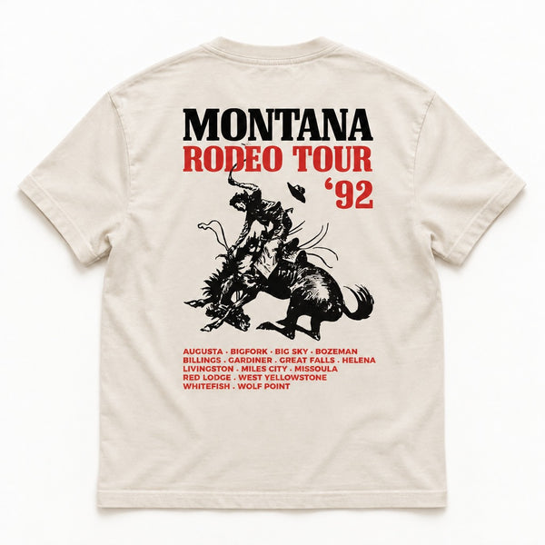 92 Tour Tee - Men's Pigment Ivory - back flat lay
