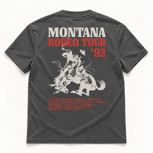 92 Tour Tee - Men's Pigment Black - back flat lay