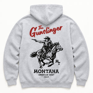 Gunslinger Hoodie - back flat lay