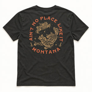 Howler Tee - Men's Coal - back flat lay