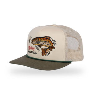 Rod & Reel Trucker - Bone/Green - side