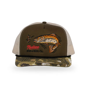 Rod & Reel Trucker - Green/Camo - front