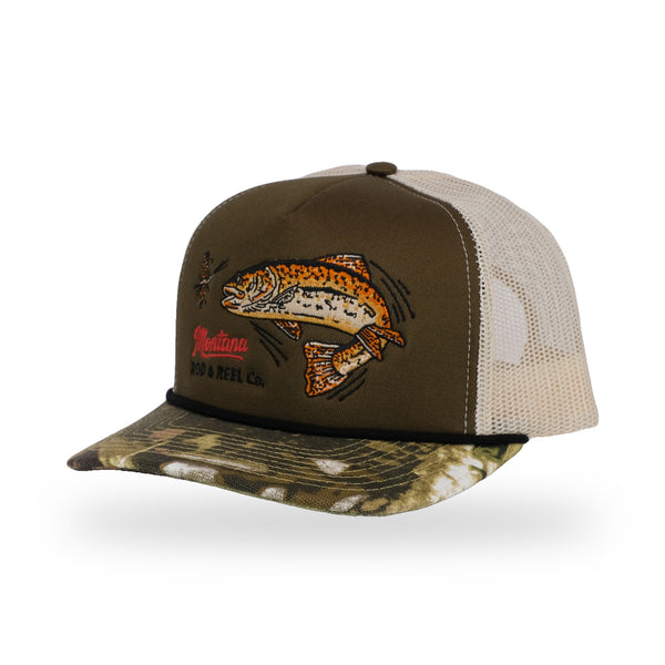 Rod & Reel Trucker - Green/Camo - side