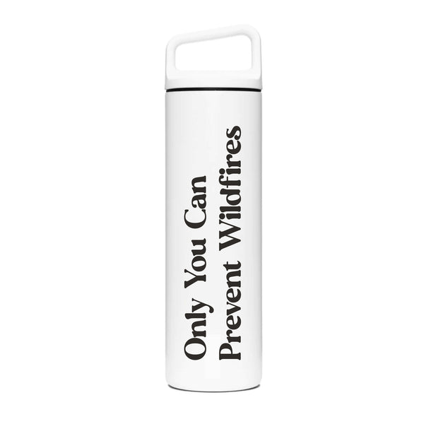 Smokey Wide Mouth Bottle - White