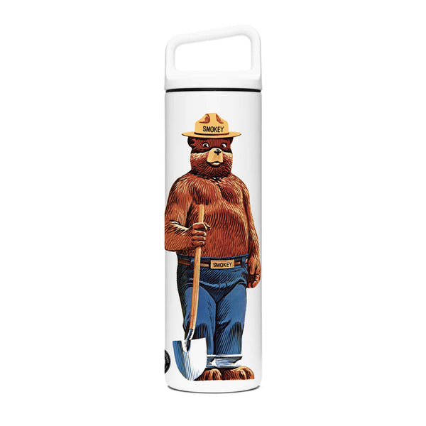 Smokey Wide Mouth Bottle - White