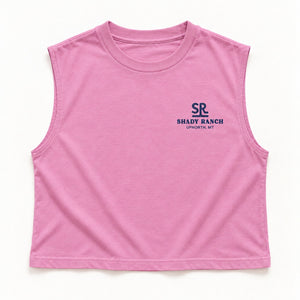 Shady Ranch Muscle Tee - Women's Pink, front