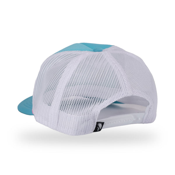 Tourney Trucker Cap - Glacier/White - back