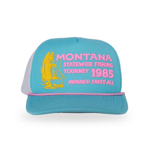 Tourney Trucker Cap - Glacier/White - front