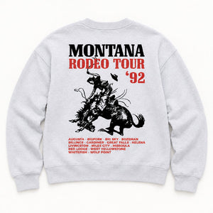 92 Tour Crew - Women's Ash Heather - back flat lay