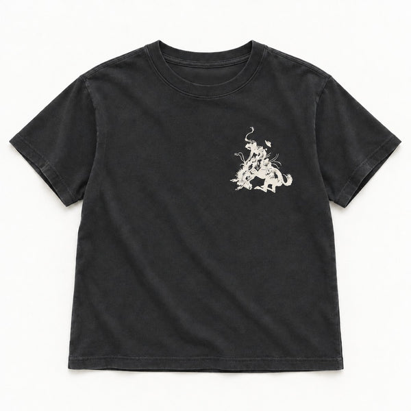 92 Tour HW Tee - Women's Dark Grey - front flat lay