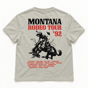 92 Tour HW Tee - Women's Washed Thyme - back flat lay
