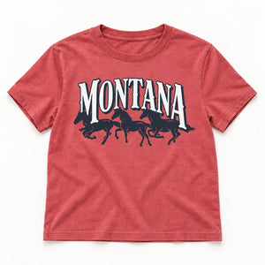 Herd Tee - Women's Vintage Red - front flat lay