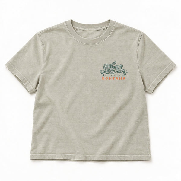 Howler Tee - Women's Washed Thyme - front flat lay
