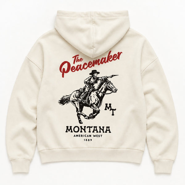 Peacemaker Hoodie - Women's Bone - back flat lay