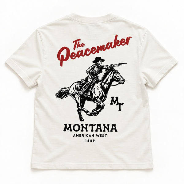 Peacemaker HW Tee - Women's Vintage White - back flat lay