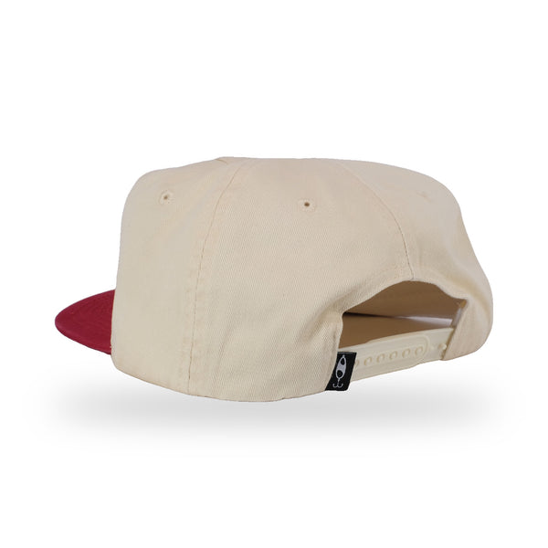 Westie's Cap - Bone/Cardinal - back