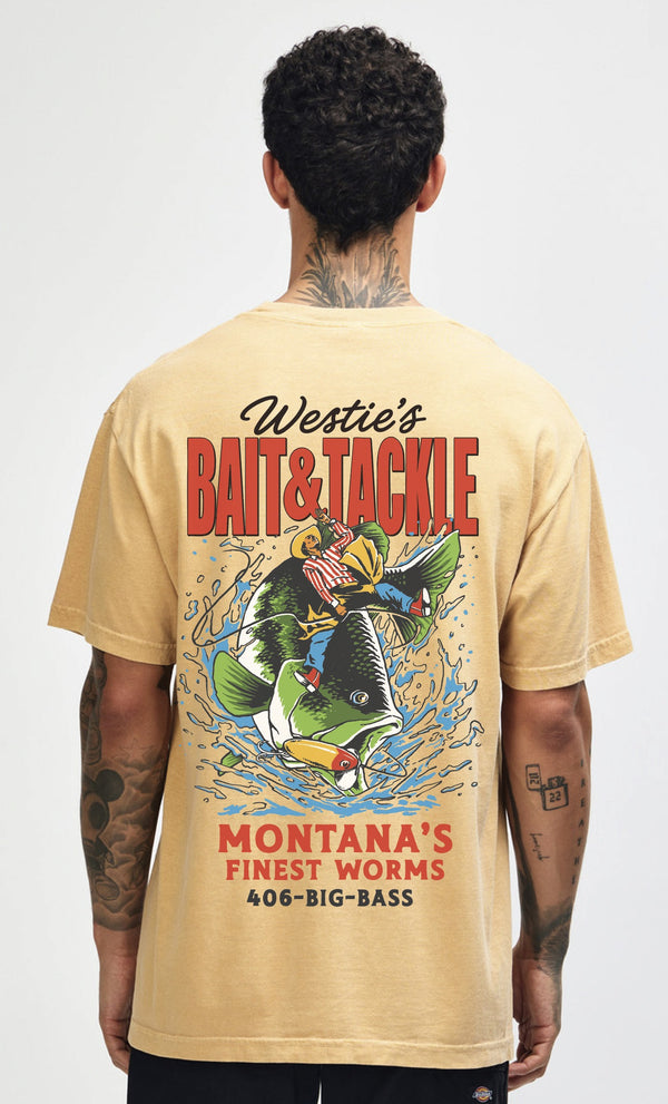 Westie's Tee - Men's Faded Mustard